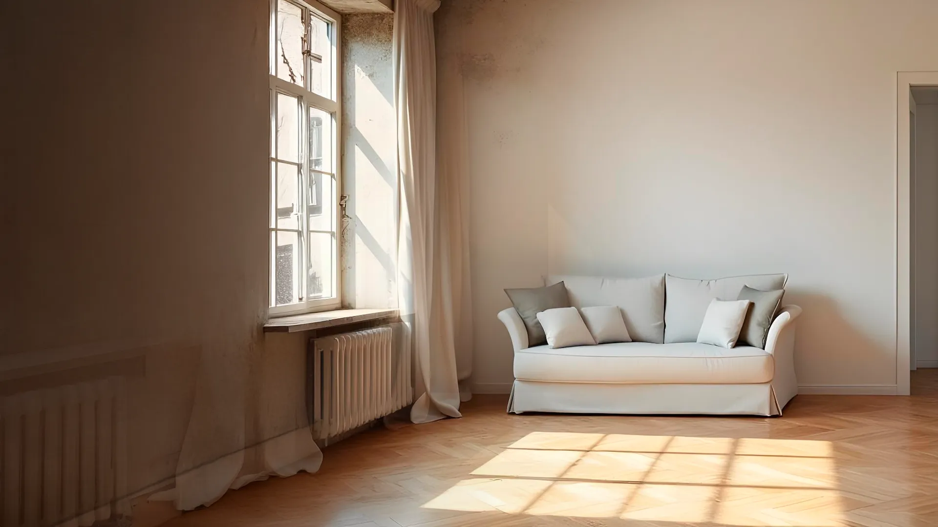 Luxurious empty living room